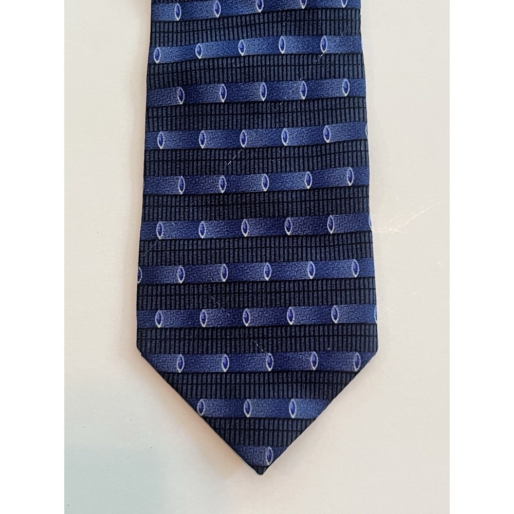 Mondo Uomo Blue Silk ‎ Hand Made In Italy Tie